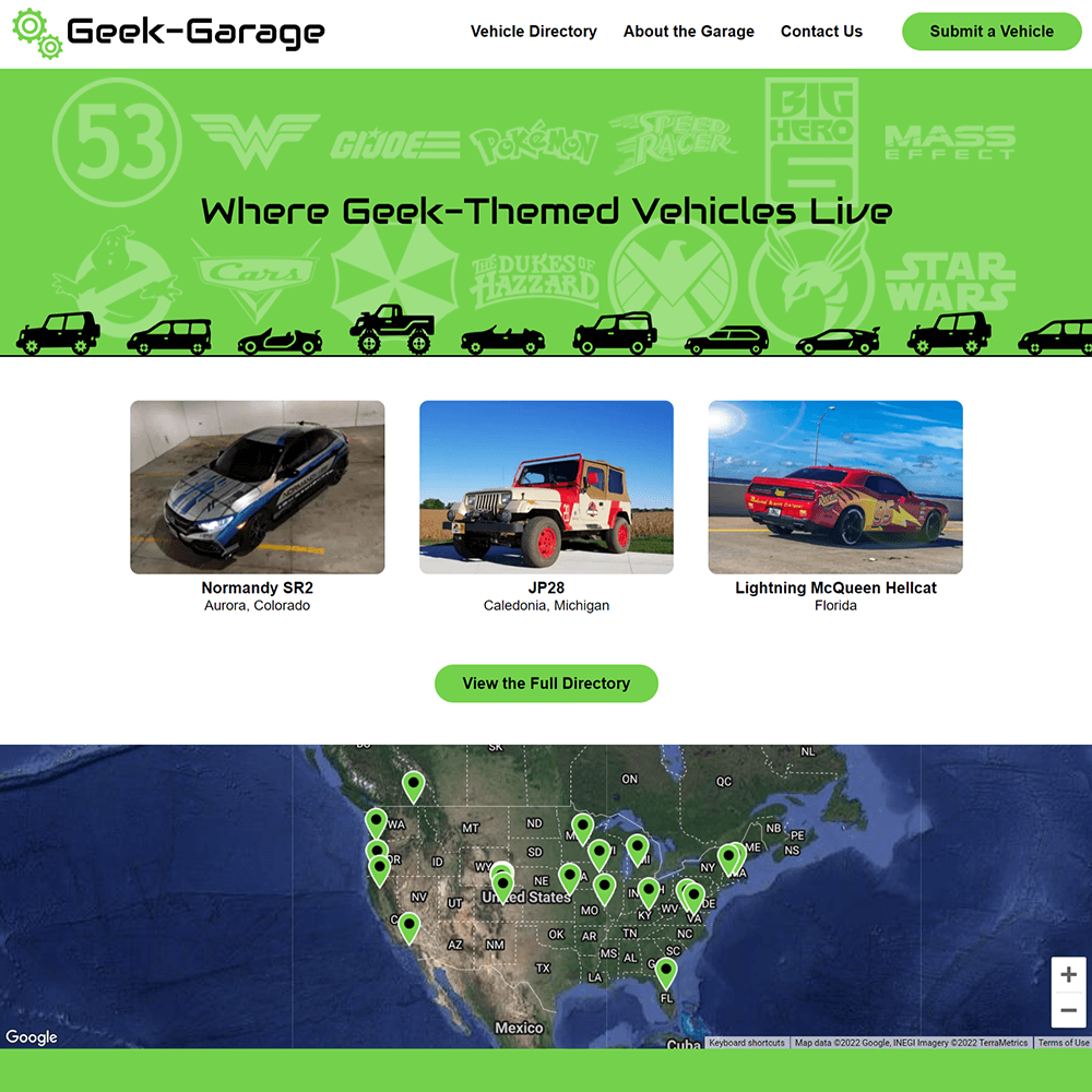Geek-Garage Website Preview (opens in new window)